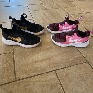 Two Pairs of Girl Nike Flex Runner 3